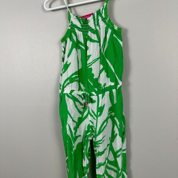 Lilly Pulitzer for Target green and white tropical toddler 2T jumpsuit - Picture 2 of 5
